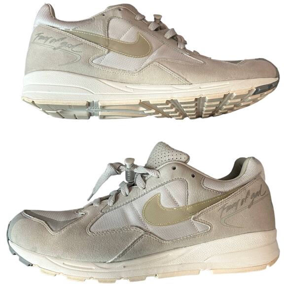 Men's Fear of God x Nike Air Skylon 2 'Light Bone' Sneakers Size 10.5 BQ2752 003